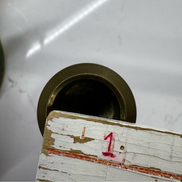 Vintage solid brass turned MCM 7” candlestick holders (set of 2) - Picture 11 of 11